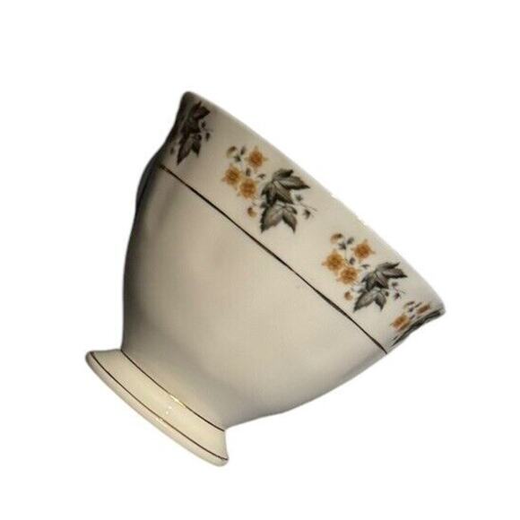 Cup & Saucer VTG Autumn Black Maple Leaves China Tree Marking Fall Coffee Tea - Picture 5 of 7